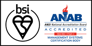 bsi ANAB ACCREDITED